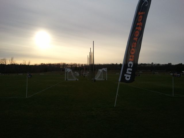 The sun descends at the end of day one of the Jefferson Cup Girls Weekend. Photo by Charles Boehm.