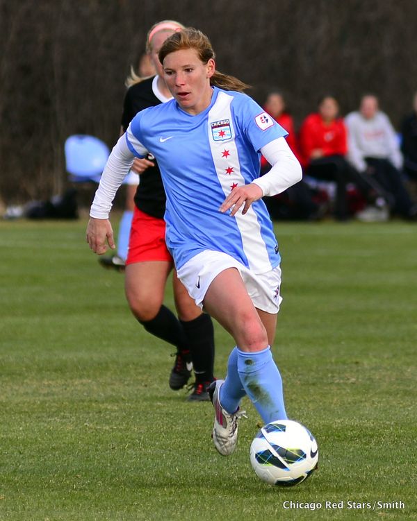 Lori Chalupny. Photo property of Chicago Red Stars/Smith.