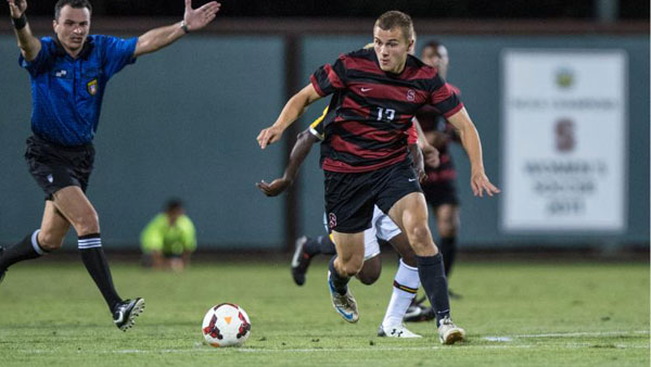 Jordan Morris. Photo property of StanfordPhoto.com.