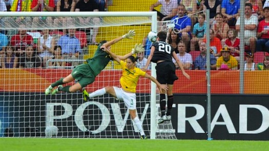 The U.S. Women's National Team defeated Brazil 5-3 in a penalty shootout in the 2011 FIFA Women's World Cup semifinals after the U.S. dramatically equalized after 122 minutes had been played in Dresden.