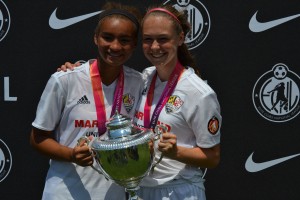 Maryland United players celebrate their championship