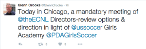 Glenn Crooks ECNL tweet 2016