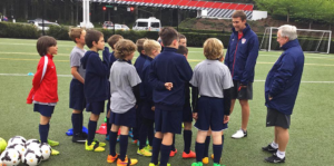 Nolan Sheldon with DA U-12s