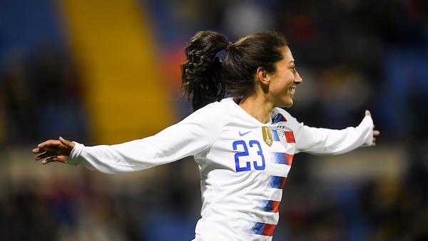 christen-press-celebrates-her-goal Strikers Logo