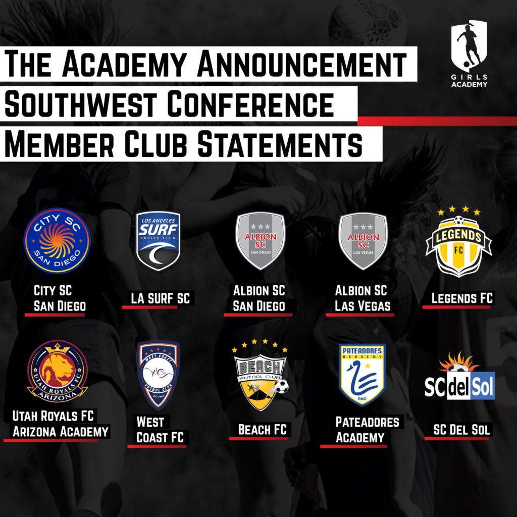 Girls Academy League announces Frontier Conference SoccerWire