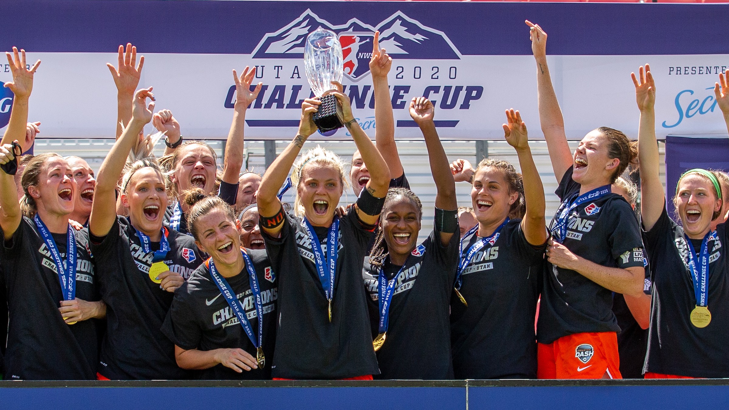 NWSL: Houston Dash win Challenge Cup title with shutout of Chicago