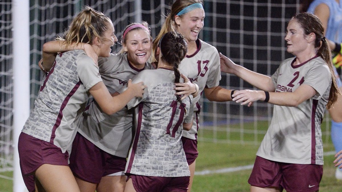 virginia tech women's soccer score Christa Eaton