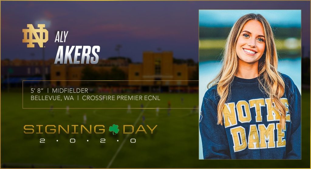 Notre Dame women's soccer five studentathletes