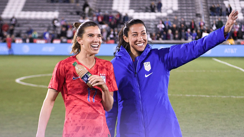 Racing Louisville FC acquires USWNT stars Tobin Heath and Christen Press.