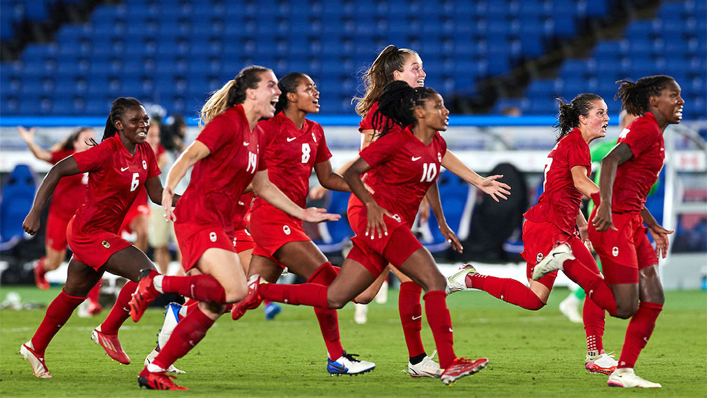 Canada women's soccer wins first-ever gold medal Olympics - SoccerWire