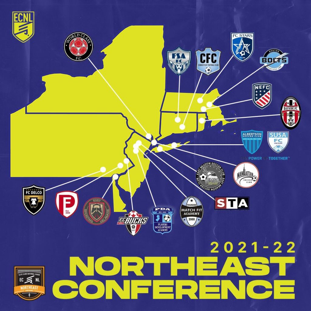 Conference alignment set for ECNL Boys 202122 season SoccerWire