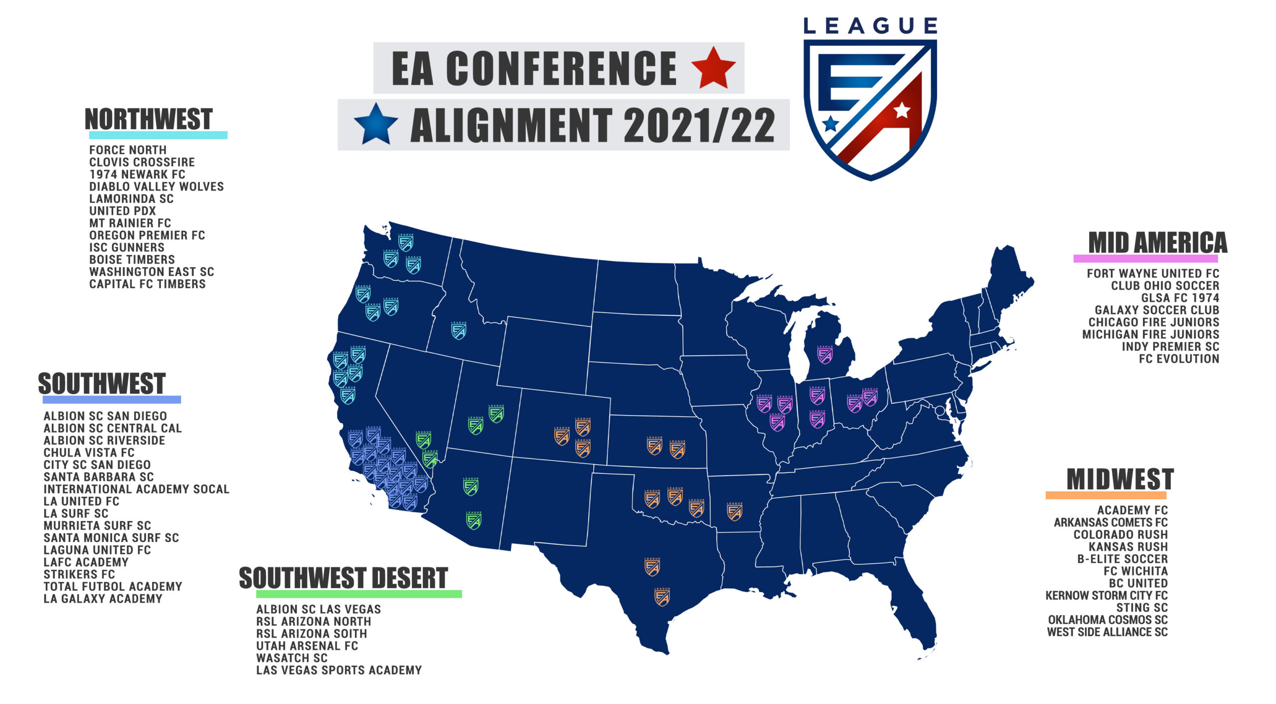 Running List of Elite Academy (EA) Member Clubs for the 2021-22 Season -  SoccerWire