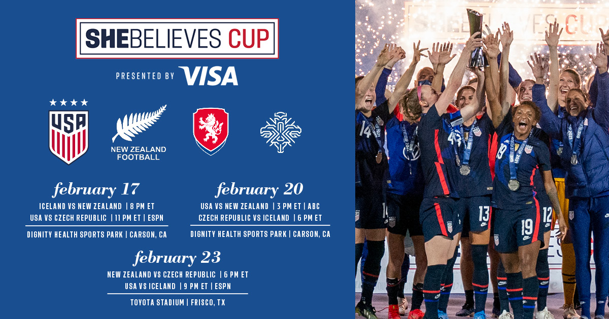U.S. Soccer to host 7th annual SheBelieves Cup in February 2022