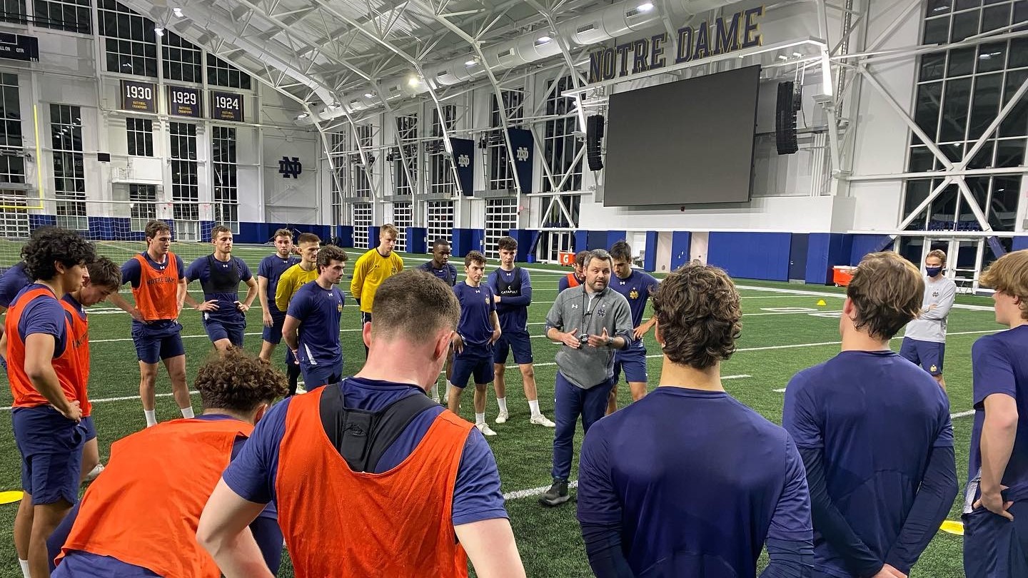notre-dame-men-training