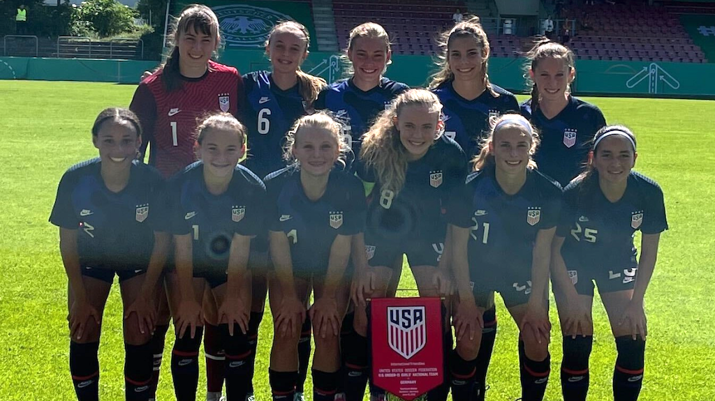 Die U-15-Nationalmannschaft der US-Frauenjugend besiegte Deutschland mit 3:1 und gewann die Europatournee
