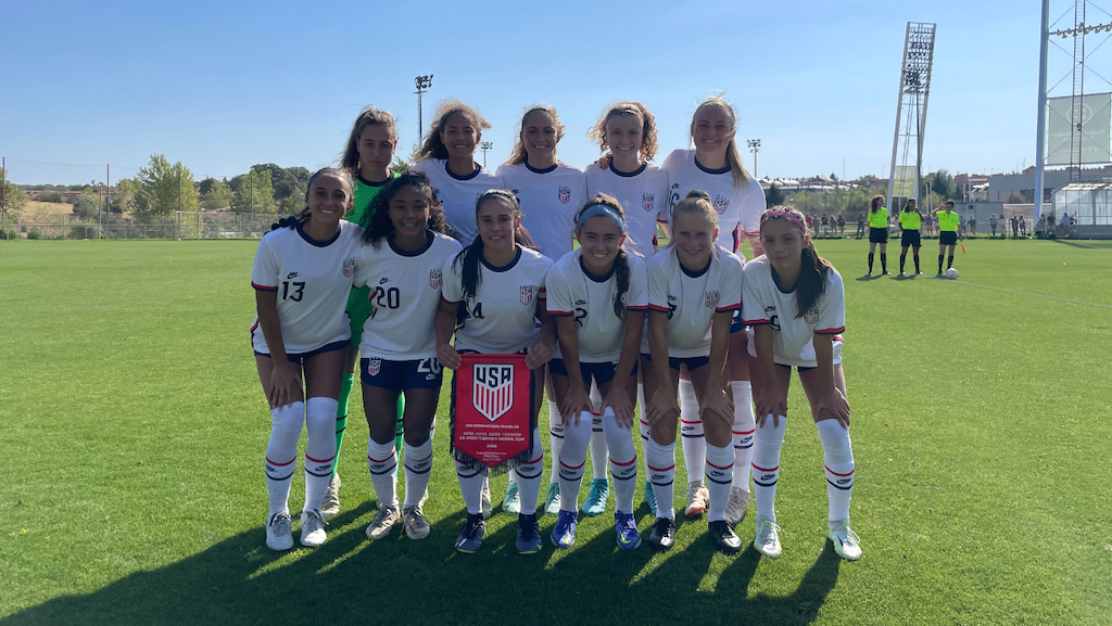 La Selección Nacional Juvenil Femenina Sub-17 de EE.UU. empató 1-1 en un amistoso contra España
