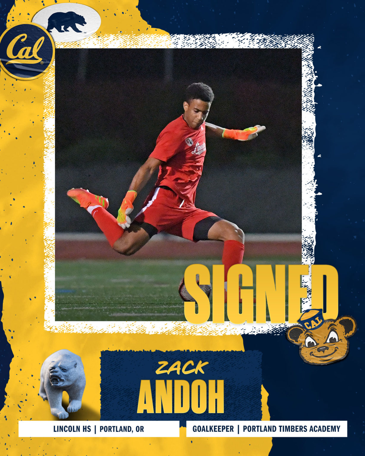 Cal men's soccer signs nine 2023 recruits to National Letter of Intent