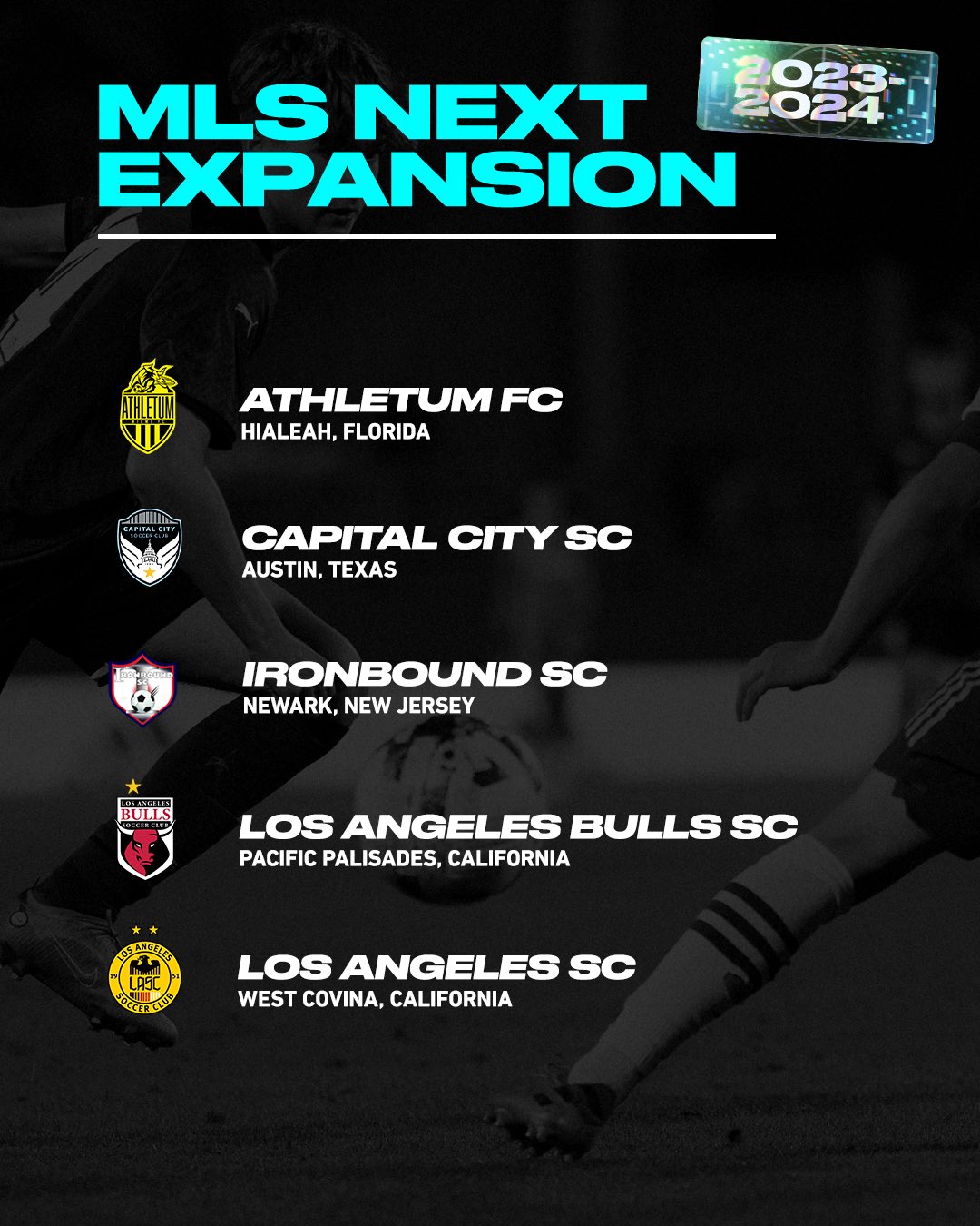 MLS NEXT introduces nine expansion clubs for 202324 season SoccerWire