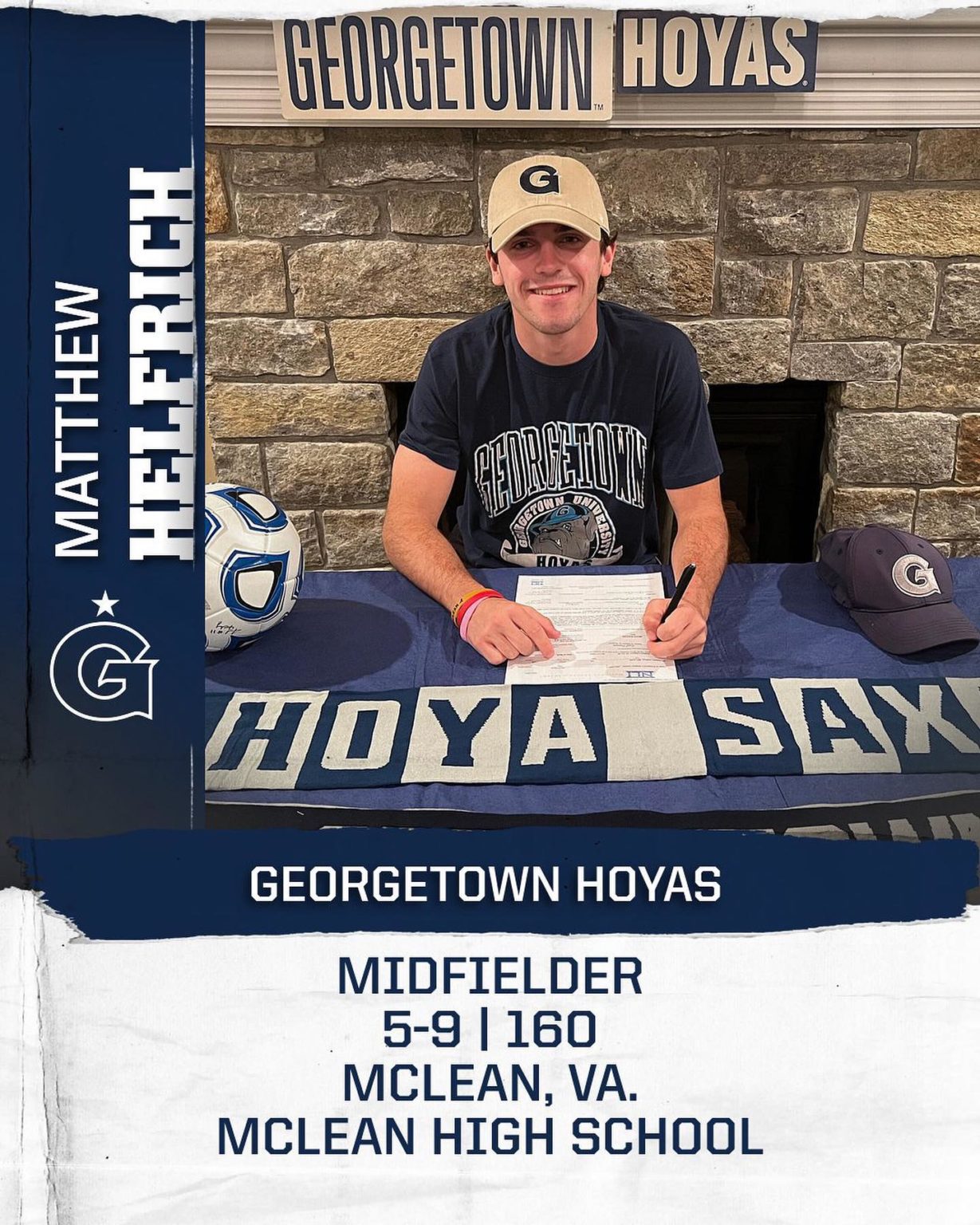 Georgetown men's soccer announces No. 3 ranked recruiting class for ...