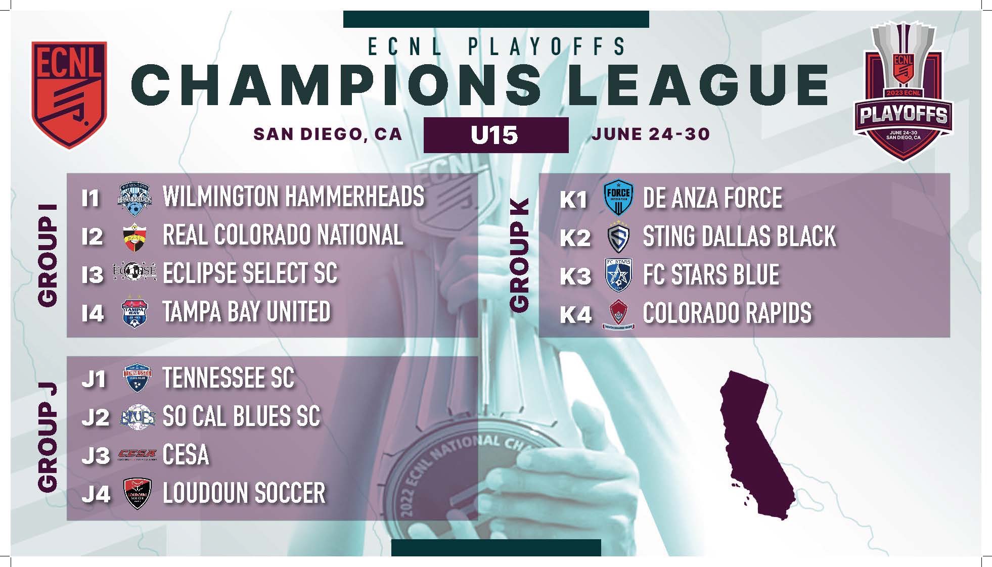 Brackets announced for 2023 ECNL Girls Playoffs in San Diego SoccerWire