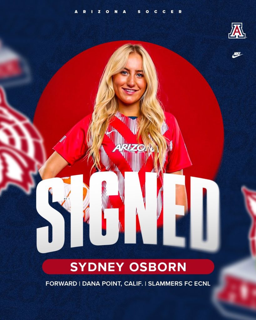 Arizona signs Slammers ECNL forward Sydney Osborn and Japanese defender